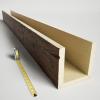 imageEkena Millwork BMHH3C0080X080X096ZD 3Sided U Hand Hewn Endurathane Faux Wood Ceiling Beam 8quotW x 8quotH x 8L Premium Aged