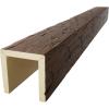 imageEkena Millwork BMHH3C0080X080X096ZD 3Sided U Hand Hewn Endurathane Faux Wood Ceiling Beam 8quotW x 8quotH x 8L Premium Aged