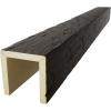 imageEkena Millwork BMHH3C0080X080X096ZH 3Sided U Hand Hewn Endurathane Faux Wood Ceiling Beam 8quotW x 8quotH x 8L Premium Hickory