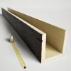 imageEkena Millwork BMHH3C0080X080X096ZH 3Sided U Hand Hewn Endurathane Faux Wood Ceiling Beam 8quotW x 8quotH x 8L Premium Hickory