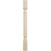 imageEkena Millwork COL03X03X35HARW Hamilton Rope Cabinet Column Top Block 6 18quot Bottom Block 7 18quot 3 34quotW x 3 34quotD x 35 12quotH RubberwoodAlder