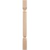 imageEkena Millwork COL03X03X35HARW Hamilton Rope Cabinet Column Top Block 6 18quot Bottom Block 7 18quot 3 34quotW x 3 34quotD x 35 12quotH RubberwoodCherry