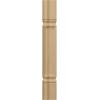 imageEkena Millwork COL03X03X35KERW Kent Raised Panel Cabinet Column Top Block 6 18quot Bottom Block 7 18quot 3 34quotW x 3 34quotD x 35 12quotH RubberwoodCherry