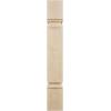 imageEkena Millwork COL03X03X35KERW Kent Raised Panel Cabinet Column Top Block 6 18quot Bottom Block 7 18quot 3 34quotW x 3 34quotD x 35 12quotH RubberwoodAlder