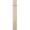 imageEkena Millwork COL03X03X35KERW Kent Raised Panel Cabinet Column Top Block 6 18quot Bottom Block 7 18quot 3 34quotW x 3 34quotD x 35 12quotH RubberwoodRubberwood