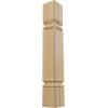 imageEkena Millwork COL03X03X35KERW Kent Raised Panel Cabinet Column Top Block 6 18quot Bottom Block 7 18quot 3 34quotW x 3 34quotD x 35 12quotH RubberwoodCherry