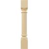 imageEkena Millwork COL03X03X35TRRW Traditional Cabinet Column Top Block 6 18quot Bottom Block 7 18quot 3 34quotW x 3 34quotD x 35 12quotH RubberwoodAlder