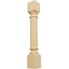 imageEkena Millwork COL03X03X35TRRW Traditional Cabinet Column Top Block 6 18quot Bottom Block 7 18quot 3 34quotW x 3 34quotD x 35 12quotH RubberwoodAlder