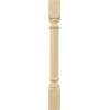 imageEkena Millwork COL03X03X35TRRW Traditional Cabinet Column Top Block 6 18quot Bottom Block 7 18quot 3 34quotW x 3 34quotD x 35 12quotH RubberwoodAlder