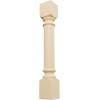 imageEkena Millwork COL03X03X35TRRW Traditional Cabinet Column Top Block 6 18quot Bottom Block 7 18quot 3 34quotW x 3 34quotD x 35 12quotH RubberwoodMaple