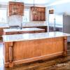 imageEkena Millwork COL03X03X35TRRW Traditional Cabinet Column Top Block 6 18quot Bottom Block 7 18quot 3 34quotW x 3 34quotD x 35 12quotH RubberwoodMaple