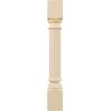 imageEkena Millwork COL03X03X35TRRW Traditional Cabinet Column Top Block 6 18quot Bottom Block 7 18quot 3 34quotW x 3 34quotD x 35 12quotH RubberwoodMaple