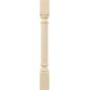 imageEkena Millwork COL03X03X35TRRW Traditional Cabinet Column Top Block 6 18quot Bottom Block 7 18quot 3 34quotW x 3 34quotD x 35 12quotH RubberwoodMaple