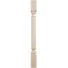 imageEkena Millwork COL03X03X35TRRW Traditional Cabinet Column Top Block 6 18quot Bottom Block 7 18quot 3 34quotW x 3 34quotD x 35 12quotH RubberwoodRubberwood