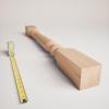 imageEkena Millwork COL05X05X35LERW Legacy Tapered Cabinet Column Top Block 6quot Bottom Block 7quot 5quotW x 5quotD x 35 12quotH RubberwoodCherry