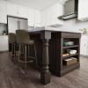 imageEkena Millwork COL05X05X35LERW Legacy Tapered Cabinet Column Top Block 6quot Bottom Block 7quot 5quotW x 5quotD x 35 12quotH RubberwoodCherry