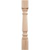 imageEkena Millwork COL05X05X35LERW Legacy Tapered Cabinet Column Top Block 6quot Bottom Block 7quot 5quotW x 5quotD x 35 12quotH RubberwoodCherry