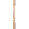 imageEkena Millwork COL05X05X35LERW Legacy Tapered Cabinet Column Top Block 6quot Bottom Block 7quot 5quotW x 5quotD x 35 12quotH RubberwoodCherry