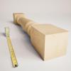 imageEkena Millwork COL05X05X35LERW Legacy Tapered Cabinet Column Top Block 6quot Bottom Block 7quot 5quotW x 5quotD x 35 12quotH RubberwoodMaple