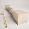 imageEkena Millwork COL05X05X35LERW Legacy Tapered Cabinet Column Top Block 6quot Bottom Block 7quot 5quotW x 5quotD x 35 12quotH RubberwoodRubberwood