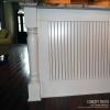 imageEkena Millwork COL05X05X35RARW Raymond Reeded Cabinet Column Top Block 6quot Bottom Block 7quot 5quotW x 5quotD x 35 12quotH RubberwoodCherry