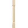 imageEkena Millwork COL05X05X35RARW Raymond Reeded Cabinet Column Top Block 6quot Bottom Block 7quot 5quotW x 5quotD x 35 12quotH RubberwoodMaple