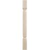 imageEkena Millwork COL05X05X35RARW Raymond Reeded Cabinet Column Top Block 6quot Bottom Block 7quot 5quotW x 5quotD x 35 12quotH RubberwoodRubberwood