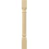 imageEkena Millwork COL05X05X35RIRW Richmond Fluted Cabinet Column Top Block 6quot Bottom Block 7quot 5quotW x 5quotD x 35 12quotH RubberwoodAlder