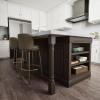imageEkena Millwork COL05X05X35RIRW Richmond Fluted Cabinet Column Top Block 6quot Bottom Block 7quot 5quotW x 5quotD x 35 12quotH RubberwoodBeige