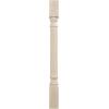 imageEkena Millwork COL05X05X35RIRW Richmond Fluted Cabinet Column Top Block 6quot Bottom Block 7quot 5quotW x 5quotD x 35 12quotH RubberwoodBeige