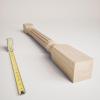 imageEkena Millwork COL05X05X35RIRW Richmond Fluted Cabinet Column Top Block 6quot Bottom Block 7quot 5quotW x 5quotD x 35 12quotH RubberwoodBeige