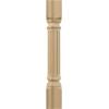 imageEkena Millwork COL05X05X35RIRW Richmond Fluted Cabinet Column Top Block 6quot Bottom Block 7quot 5quotW x 5quotD x 35 12quotH RubberwoodCherry
