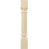 imageEkena Millwork COL05X05X35RIRW Richmond Fluted Cabinet Column Top Block 6quot Bottom Block 7quot 5quotW x 5quotD x 35 12quotH RubberwoodMaple