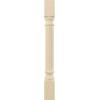imageEkena Millwork COL05X05X35RIRW Richmond Fluted Cabinet Column Top Block 6quot Bottom Block 7quot 5quotW x 5quotD x 35 12quotH RubberwoodMaple
