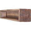 imageEkena Millwork MANUHH06X06X36AC Hand Hewn Faux Wood Fireplace Mantel 6quot H x 6quot D x 36quot W Aged Cedar
