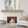 imageEkena Millwork MANUKP06X06X36AC Knotty Pine Faux Wood Fireplace Mantel 6quot H x 6quot D x 36quot W Aged Cedar