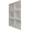 imageEkena Millwork WP20X20STWH 19 58quotW x 19 58quotH Stratford EnduraWall Decorative 3D Wall Panel Covers 267 Sq FtBright Chrome