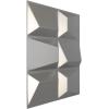 imageEkena Millwork WP20X20STWH 19 58quotW x 19 58quotH Stratford EnduraWall Decorative 3D Wall Panel Covers 267 Sq FtDark Steel