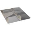 imageEkena Millwork WP20X20STWH 19 58quotW x 19 58quotH Stratford EnduraWall Decorative 3D Wall Panel Covers 267 Sq FtDark Steel