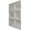 imageEkena Millwork WP20X20STWH 19 58quotW x 19 58quotH Stratford EnduraWall Decorative 3D Wall Panel Covers 267 Sq FtMetalic Pearl Mist
