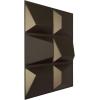 imageEkena Millwork WP20X20STWH 19 58quotW x 19 58quotH Stratford EnduraWall Decorative 3D Wall Panel Covers 267 Sq FtMetallic Dark Bronze