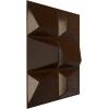 imageEkena Millwork WP20X20STWH 19 58quotW x 19 58quotH Stratford EnduraWall Decorative 3D Wall Panel Covers 267 Sq FtMystic Brown