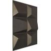 imageEkena Millwork WP20X20STWH 19 58quotW x 19 58quotH Stratford EnduraWall Decorative 3D Wall Panel Covers 267 Sq FtWeathered Steel