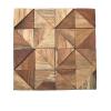 image11 78quotW x 11 78quotH x 12quotP Authentic Boat Wood Mosaic Wall Tile Natural Finish