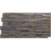 imageEkena Millwork 48 58quotW x 24 34quotH x 1 14quotD Cascade Stacked Stone StoneWall Faux Stone Siding Panel Smokey RidgeCanyon Brown