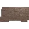 imageEkena Millwork 49quotW x 24 12quotH x 1 14quotD Castle Rock Stacked Stone StoneWall Faux Stone Siding Panel Canyon BrownAutumn Bronze