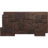 imageEkena Millwork 49quotW x 24 12quotH x 1 14quotD Castle Rock Stacked Stone StoneWall Faux Stone Siding Panel Canyon BrownDeep Creek