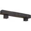imageEkena Millwork 6quot H x 6quot D x 36quot W Knotty Pine Faux Wood Fireplace Mantel Kit w Alamo Corbels Aged Cedar