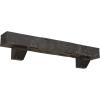 imageEkena Millwork 6quot H x 6quot D x 36quot W Pecky Cypress Faux Wood Fireplace Mantel Kit w Ashford Corbels Aged Cedar