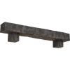 imageEkena Millwork 6quot H x 6quot D x 36quot W Riverwood Faux Wood Fireplace Mantel Kit wAlamo Corbels Aged Cedar